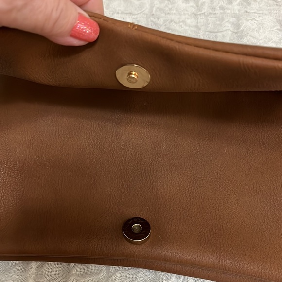 NWOT Rampage Golden Brown Crossbody Purse - Picture 8 of 16